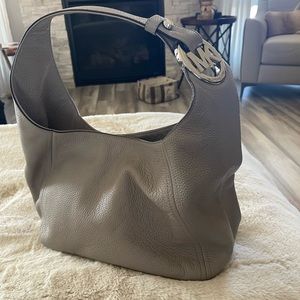Grey Leather Michael Kors purse